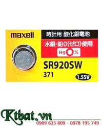 Maxell SR920SW _Pin 371; Pin đồng hồ 1.55v Silver Oxide Maxell SR920SW _Pin 371