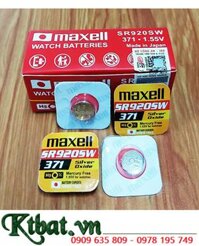 Maxell SR920SW _Pin 371; Pin đồng hồ 1.55v Silver Oxide Maxell SR920SW _Xuất xứ NHẬT (Vỉ 1viên)