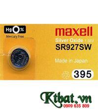 Maxell SR927SW _Pin 395; Pin đồng hồ Maxell SR927SW 395 Silver Oxide 1.55v _Made in Japan