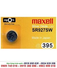 Maxell SR927SW-Pin 395, Pin Maxell SR927SW/395 silver oxide 1.55v (Xuất xứ Nhật)