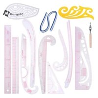 Maxgepc Đường Cong May Bộ Thước May Cắt Thước Quần Áo Mẫu Mét Yardstick Mới