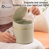 Maxgepc Máy Tính Để Bàn Thùng Rác Nhỏ Mini Thùng Rác Nhựa Có Lắc Bao Cho Văn Phòng Tại Nhà Thùng Rác Hộ Gia Đình Vệ Sinh Mới