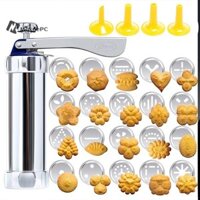 Maxgepc Thép Không Gỉ Bánh Kem Trang Trí Súng Bộ Bánh Quy Máy Làm Vòi Phun Khuôn Bánh Ngọt Máy đùn Nhà Bếp Dụng Cụ Nướng Bánh Mới