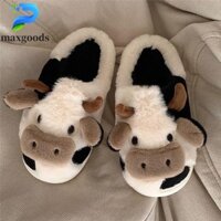 Maxgoods 1 Đôi Bò Sang Trọng Dép Ngón Chân Quấn Giày Cotton Nhà Unisex
