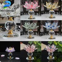 Maxgoods Bông Sen Chân Nến Trong Suốt Phong Cách Châu Âu Phòng Khách