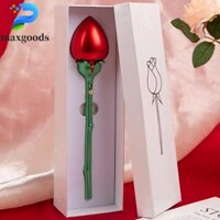 Maxgoods Hộp nhẫn cầu hôn hoa Hộp trưng bày trang sức màu hồng Ngày lễ tình nhân