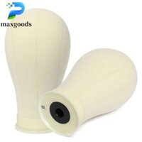 Maxgoods Mannequin Tóc Giả Đầu Canvas Cho Ren Tóc Giả Làm Salon