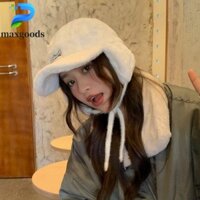 Maxgoods Mũ phi công nữ lông cừu thời trang nữ