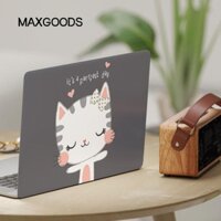 Maxgoods Nhãn dán máy tính xách tay 15 inch, DIY Cute Cat Notebook Vỏ máy tính, A + C Side Chống trầy xước Ultrabook Trang trí Decal cho / / Dell / / Acer / ASUS