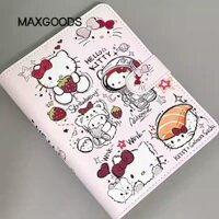 Maxgoods Photocard Binder, Album ảnh thần tượng 3 inch hoạt hình A5 Kpop, Sách thẻ nhỏ bằng da PU Hello Kitty