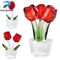 Maxgoods Tượng Tulip Trang Trí Lãng Mạn Suncatcher Bộ Sưu Tập Bạn Gái