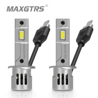 Maxgtrs 2X H1 Đèn Pha 55W Công Suất Cao Có Quạt CSP Chip Trắng 6500K DC 9-18V 20000 Lumens