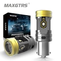 Maxgtrs 2X T20 W21W 7440 1156 BA15S 1157 LED P21 / 5W BAY15D 7443 W21 / 5W Canbus Phanh Đuôi Đèn DRL Bóng Đèn Ngược 12V 6500K Trắng Siêu Sáng 3838 CSP
