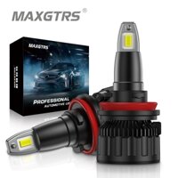 Maxgtrs H1 H4 H7 H8 H11 9005 HB3 9006 HB4 9012 CSP LED 7000LM Chuyển đổi đèn pha ô tô Lái xe tự động Bóng đèn pha 72W (2 chiếc)