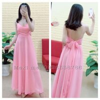Maxi đi biển buộc nơ lưng cực yêu