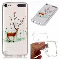 Maxlaber Case For Apple iPod Touch 7 / 6 / 5 2019 Christmas Theme Design Ultra Thin Soft Transparent TPU Anti-Scratch Shockproof Protective Phone Case