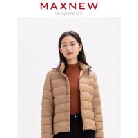 Maxnew Áo Khoác Lông Vũ Nữ Nhẹ - Giữ Ấm, Thoải Mái, Cổ Đứng