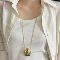 Maxrrh Đơn Giản Mới Lạ Kim Loại Bình Nhỏ Mặt Dây Chuyền Vòng Cổ Dài Dành Cho Nữ Cô Gái Thời Trang Đa Năng Áo Len Dây Xích Phụ Kiện Trang Sức Quà Tặng Mới