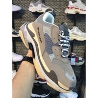 [MAXS20 giảm 20k]  Giày Sneaker Nam Nữ Balen Triple S xám (fullbox+freeship) Cam kết chính hãng