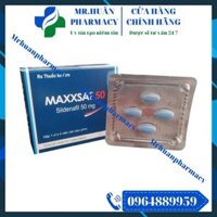 Maxxsat 50 (Hộp 1 vỉ x 4 viên) – Thuốc điều trị rối loạn cương dương, yếu sinh lý