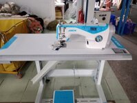 Máy 1 kim xén liền trục, đầu máy dầu khô, có cử bọc viền JACK JK-5558G-WT