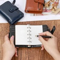 Máy A8 M5 Tính Xách Tay Binder Planner Thẻ Clip Đa Chức Năng Wallet Agenda Với 15Mm Ring Ma