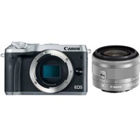 Máy Ảnh Canon EOS M6 Kit EF-M15-45mm F3.5-6.3 IS STM/ Bạc