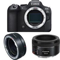 Máy ảnh Canon EOS R6 Mark II Body + Ngàm chuyển Canon EF sang EOS R (EF-EOS R) + Canon EF 50mm F1.8 STM