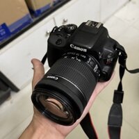 Máy ảnh cũ Canon 100D (Kiss X7) kèm ống kính hình thức đẹp 95%
