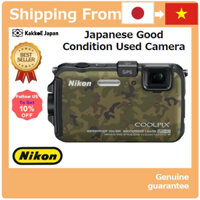 [Máy ảnh đã qua sử dụng tại Nhật Bản] Máy ảnh kỹ thuật số Nikon COOLPIX AW100 Ngụy trang rừng AW100CM [Japan Used Camera] Nikon Digital Camera COOLPIX AW100 Forest Camouflage AW100CM
