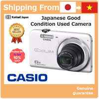 [Máy ảnh đã qua sử dụng tại Nhật Bản] Máy ảnh kỹ thuật số CASIO EXILIM EX-ZS28WE Góc rộng 26mm Quang học 6x Zoom Tự động cao cấp 16,1 triệu điểm ảnh Trắng [Japan Used Camera] CASIO Digital Camera EXILIM EX-ZS28WE Wide Angle 26mm Optical 6x Zoom Premium Au