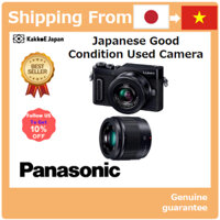 [Máy ảnh đã qua sử dụng tại Nhật Bản] Máy ảnh ống kính không gương lật Panasonic Lumix GF10 Bộ ống kính đôi Ống kính zoom tiêu chuẩn / Ống kính một tiêu cự đi kèm Màu đen DC-GF10W-K [Japan Used Camera] Panasonic Mirrorless Interchangeable Lens Camera Lumi