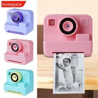 Máy ảnh di động in tức thì LOVESPACE với màn hình lớn 40MP Độ rõ nét nhỏ gọn Máy ảnh trẻ em đa chức năng di động có bút màu F1L4
