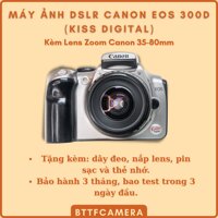 Máy Ảnh DSLR Canon Eos Kiss Digital (300D) Kèm Ống Kính Zoom Đa Dụng