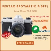 Máy ảnh film Pentax SPF Kèm Ống Kính Pentax Super-Takumar 55mm f1.8