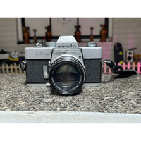 máy ảnh flim minolta srt101 + lens 55 f1.7 Màu bạc đẹp 94%