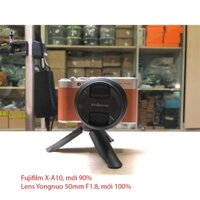 Máy ảnh Fujifilm X-A10 + Lens Yongnuo 50mm F1.8