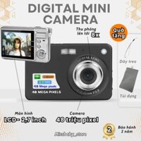 Máy ảnh kĩ thuật số V2, máy ảnh mini 4K, máy quay video 48MP tích hợp màn hình TFT 2,7 inch