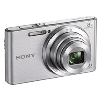 Máy ảnh KTS Sony Cyber-shot W DSC-W830 20.1MP và zoom quang 8x (Bạc) + Tặng thẻ 8GB , 32GB + Bao đựng máy