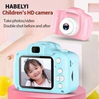 Máy ảnh kỹ thuật số Mini HABELYI, Camera nhỏ Video HD 1080P, Dễ thương có thể chụp ảnh Phim hoạt hình 2 Inch HD Đồ chơi máy quay phim cho trẻ em