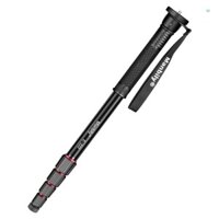 Máy ảnh Manbij E-222 64.1-inch Hợp kim nhôm Monopod 5 phần Công suất chịu tải 5kg / 11lbs với vít 1 / 4in đến 3 / 8in & Lỗ ren 3 / 8in