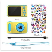 Máy ảnh mini kĩ thuật số tích hợp game và sticker cho bé yêu