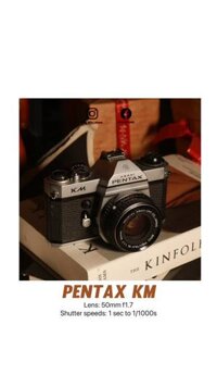 máy ảnh PENTAX KM  lens 50mm 1.8