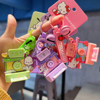 Máy Ảnh Polaroid Giả Sáng Tạo Cá Tính Móc Khóa Chó Kulomi Yugui Nữ Mặt Dây Chuyền Dễ Thương