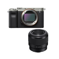 Máy ảnh Sony Alpha A7C + Lens FE 85mm f/1.8 | Silver (Chính hãng)