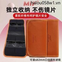Máy Ảnh Tròn nd Túi Lọc Có Thể Giữ 6 / 8 Miếng 67 77 82 Mm Thẻ Điện Thoại Di Động Màu cpl Lọc Túi Bảo Quản