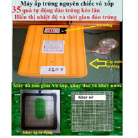 Máy ấp trứng tiết kiệm điện vỏ xốp giữ nhiệt đảo trứng tự động 35 quả ( Mới tháng 9 năm 2023)