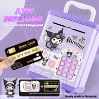 Máy ATM Mở Khóa Với Thẻ & Dấu Vân Tay Trẻ Em kuromi ATM Hộp Âm Nhạc An Toàn