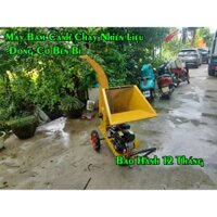 Máy băm cành cây làm nấm, băm nguyên cây chạy xăng 7 ngựa