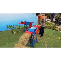 Máy băm cỏ 7TA thế hệ mới dùng điện 220v băm cỏ voi, thân cây ngô, rơm khô, cỏ xả....8 tạ mỗi giờ